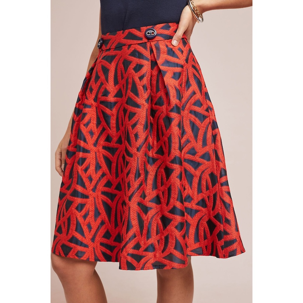Eva Franco Anthropologie A-Line Skirt w/ Pockets - Picture 3 of 5